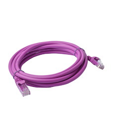 8Ware Cat 6A Utp Ethernet Cable, Snagless&#160; - 3M Purple