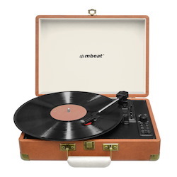 Mbeat Retro Turntable Recorder With Bluetooth &Amp; Usb Direct Recording