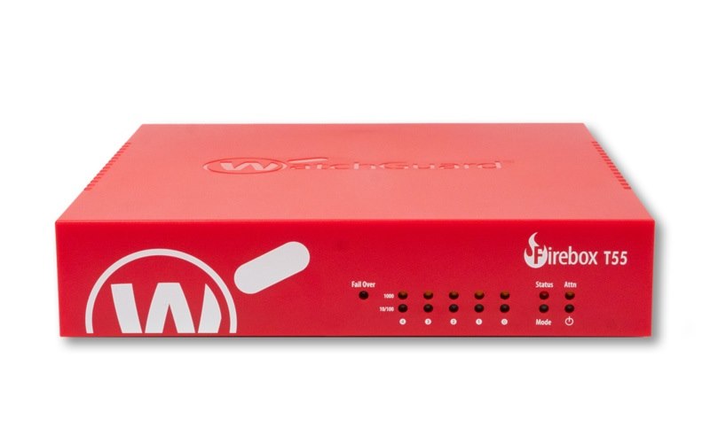 WatchGuard Firebox T55 With 1-YR Total Security Suite (WW)