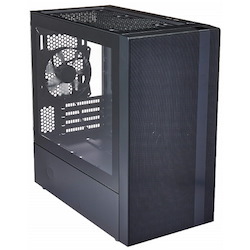 Cooler Master MasterBox MCB-NR400-KGNN-S00 Computer Case - Mini ITX, Micro ATX Motherboard Supported - Mini-tower - Steel, Plastic, Tempered Glass - Black