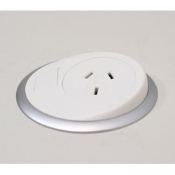 Elsafe Oe Elsafe: Pixel 1 X Gpo With 2000MM Lead And 10A Three Pin Plug - White/Silver