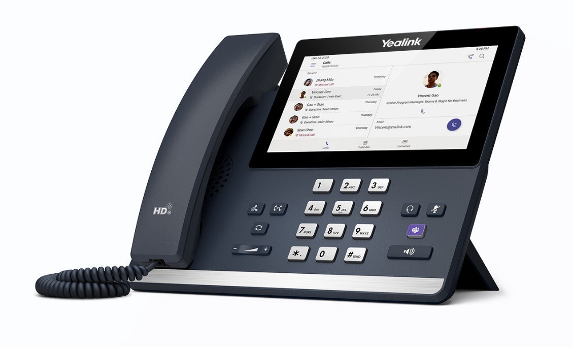 Yealink MP56 E2 Teams Ip Phone, Android 13, Mid-Level, Teams And Skype Compatible, 7-Inch Touchscreen, HD Audio, Teams Button, Supports Office 365