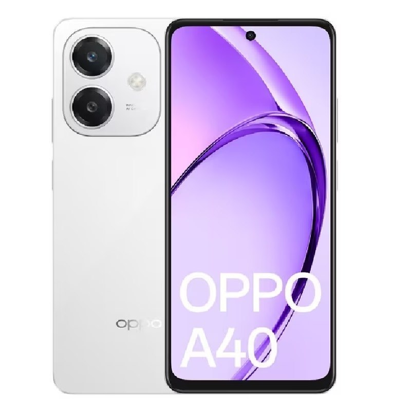 Oppo A40 4G 128GB - Starlight White (Cph2669au White)*AU Stock*, 6.67', HD+, 90Hz, 4GB/128GB, 50MP/5MP, Dual Sim, 5100mAh, 2YR