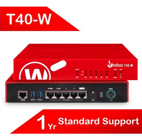 WatchGuard Firebox T40-W With 1-YR Standard Support (Au)