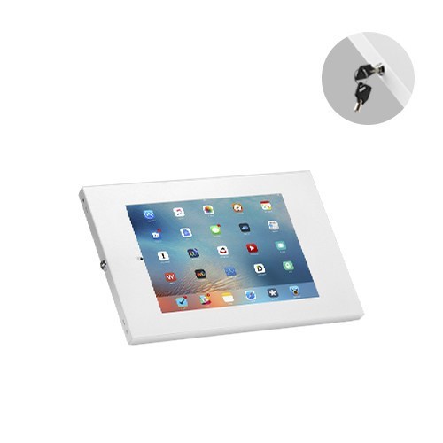 Brateck Anti-Theft Wall-Mounted Tablet Enclosure Fit Most 9.7' To 11' Tablets Including iPad, iPad Air, iPad Pro,- White