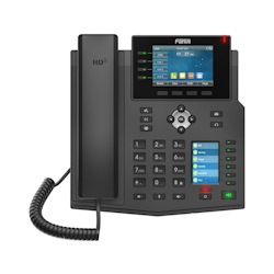 Fanvil X5u - 16 Line Ip Phone, 3.5" 480 X 320 Color LCD + 2.4" Color LCD, 30 X DSS Key, Build In BT, Dual 1000Mbps Eth Port ( 2 Year Warranty )