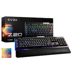 Evga Z20 RGB Optical Mechanical Gaming Keyboard, RGB Backlit Led, Optical Mechanical Switches (Linear)