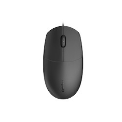 Rapoo N100 Wired Usb Optical 1600Dpi Mouse Black - No Driver Required/ Designed For Notebook Laptop Desktop PC