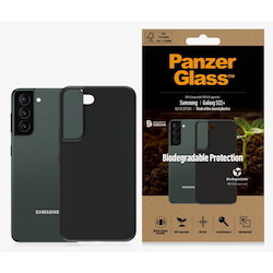 PanzerGlass Samsung Galaxy S22+ Biodegradable Case - Black (0375), Military Grade Standard, Wireless Charging Compatible, Ultra Thin, Sleek Design