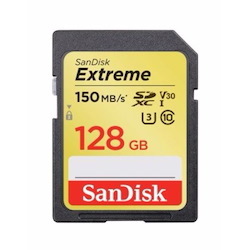 SanDisk Extreme 128 GB Class 10/UHS-I (U3) SDXC