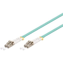 Shintaro Fibre Patch Cable Multimode LC To LC Om3 Aqua 0.5M
