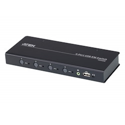 Aten 4-Port Usb Boundless KM Switch (Cables Included)