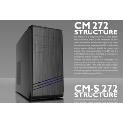 Casecom CM-272 Matx W/550W USB3+USB2,HDAudio