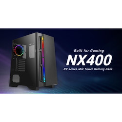 Antec NX400 Atx, Tempered Glass, Argb, Led Control, Up To 6 Cooling Fans, Cpu Cooler 170MM, Gaming Case