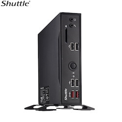 Shuttle Ds10u Slim Mini PC 1.3L - Intel Celeron 4205U Cpu, Support Dual Intel Gigabit Lan, Usb 3.0, ,RS232/RS422/RS485/Triple display/Vesa Mount