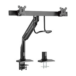 Brateck Dual Monitors Select Gas Spring Aluminum Monitor Arm Fit Most 17‘-35’ Monitors Up To 10KG Per Screen