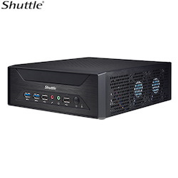 Shuttle XH410G 3-Liter Mini-PC Barebone - H410, Lga1200, 2X DDR4 Sodimm, 1X 2.5' Bay, 1X M.2 2280 Socket,1X PCIe X16, 1X Hdmi, 1X Vga