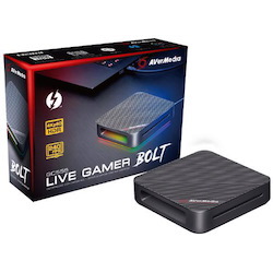 AVerMedia GC555 Live Gamer Bolt External Capture Card, 4K Pass-Through, 4K HDR Capture