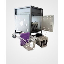 Gilkon Tablet Basket Kit / 2 Baskets / Mounting Brackets / Fixings / *** Compatible With 30 Bay PC Vault Trolley (2LCMT-30)***