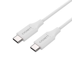 Cygnett Usb-C To Usb-C Cable (1M/3.3ft) - White (Cy3309pcusa), Supports 3A/60W Fast Charging, Fast Data & File Transfer Speeds 480Mbps