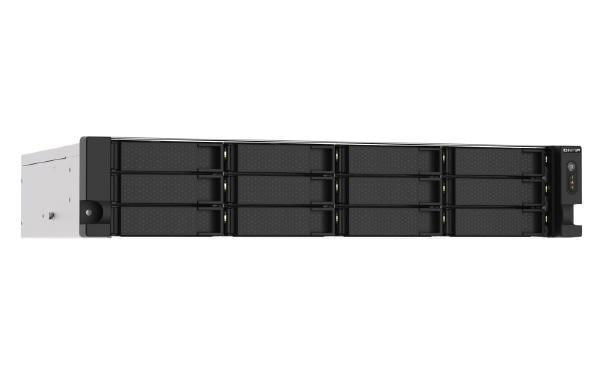 Qnap 12-Bay Nas(No Disk) Amd QC 2.2GHz, 8GB, 2.5GbE(2), PCIe(2), 2U, Rpsu, 3YR WTY