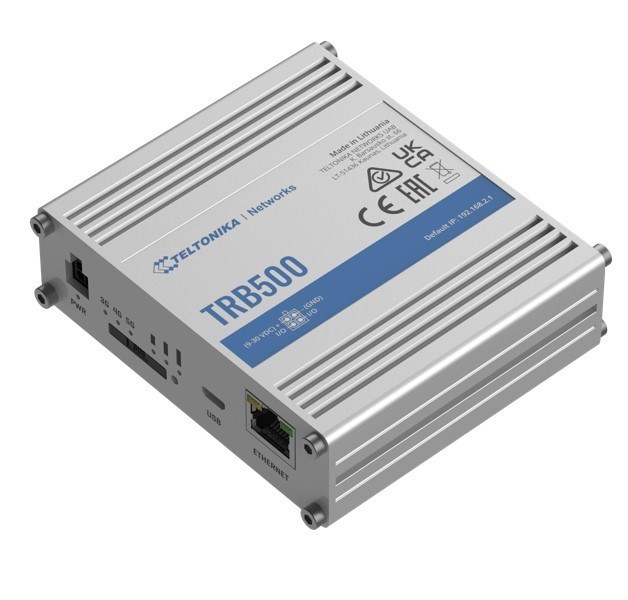 Teltonika TRB500 - Industrial 5G Gateway, With Ultra-Low Latency And High Data Throughput, 4X4 Mimo, Comes With The RutOS Operating System