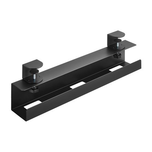 Brateck Clamp-On Under Desk Cable Tray -- Black