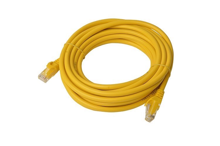 8Ware Cat6a Cable 5M - Yellow Color RJ45 Ethernet Network Lan Utp Patch Cord Snagless