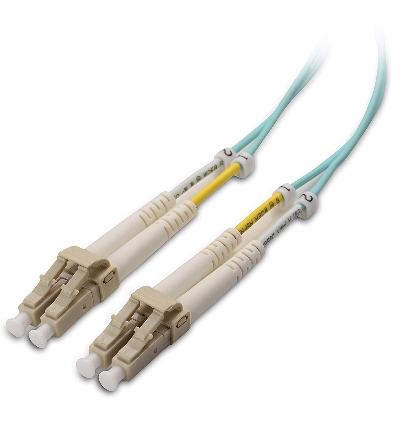 OFNP Plenum Multimode Duplex OM3 Fiber Cable 3.3 Feet / 1m