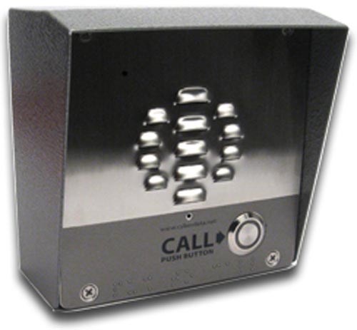 CyberData Single Button VoIP Intercom/Access Controller PoE Powered With Ip64 Rated Steel Case