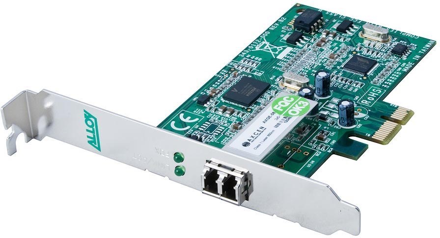 Alloy Pci-E 1000Mb Multimode (LC) Fibre Network Adapter. 2Km