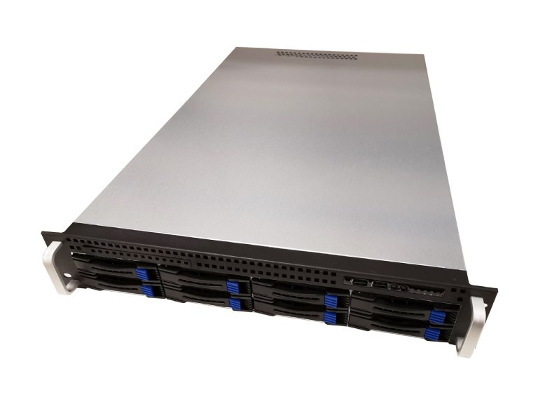 TGC Rack Mountable Server Chassis 2U 680MM Depth, 8X Ext 3.5'/2.5' Bays, 2X Int 2.5' Bays, 7X Low Profile Pcie Slots, Atx MB, 2U Psu