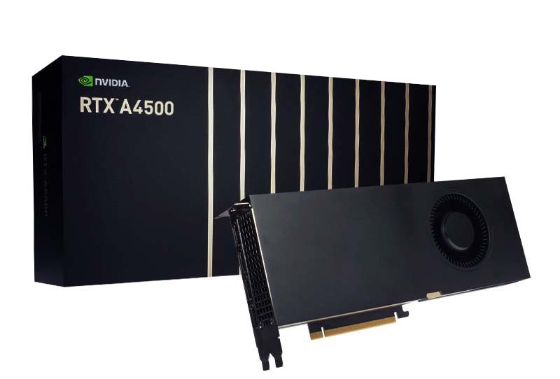 Leadtek nVidia RTX A4500 20GB Workstation Graphics Card GDDR6, Ecc, 4X DP 1.4, PCIe Gen 4 X 16, 200W, Dual Slot Form Factor, VR Ready