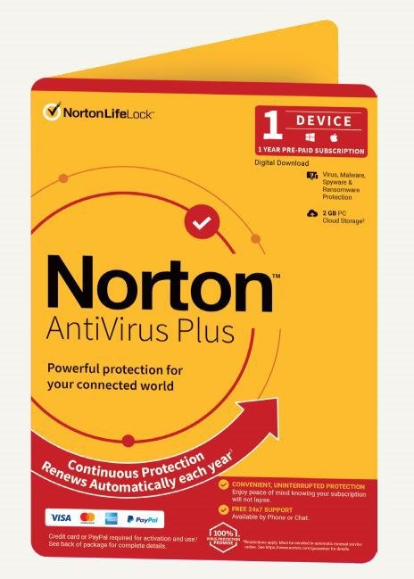 Norton Antivirus Plus Empower 2GB 1 User 1 Device