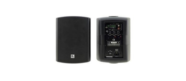 Kramer 2X30 Watt Powered On-Wall Speaker System (Pair Of Stereo 2x30W RMS) - Black (Speakers)