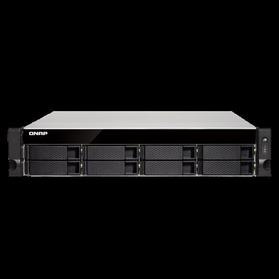 Qnap Ts-873U-4G,8Bay Nas(No Disk),4Gb,Amd QC-2.1GHz,10GbE SFP+(2),GbE(4),M.2(2),2U,2YR WTY