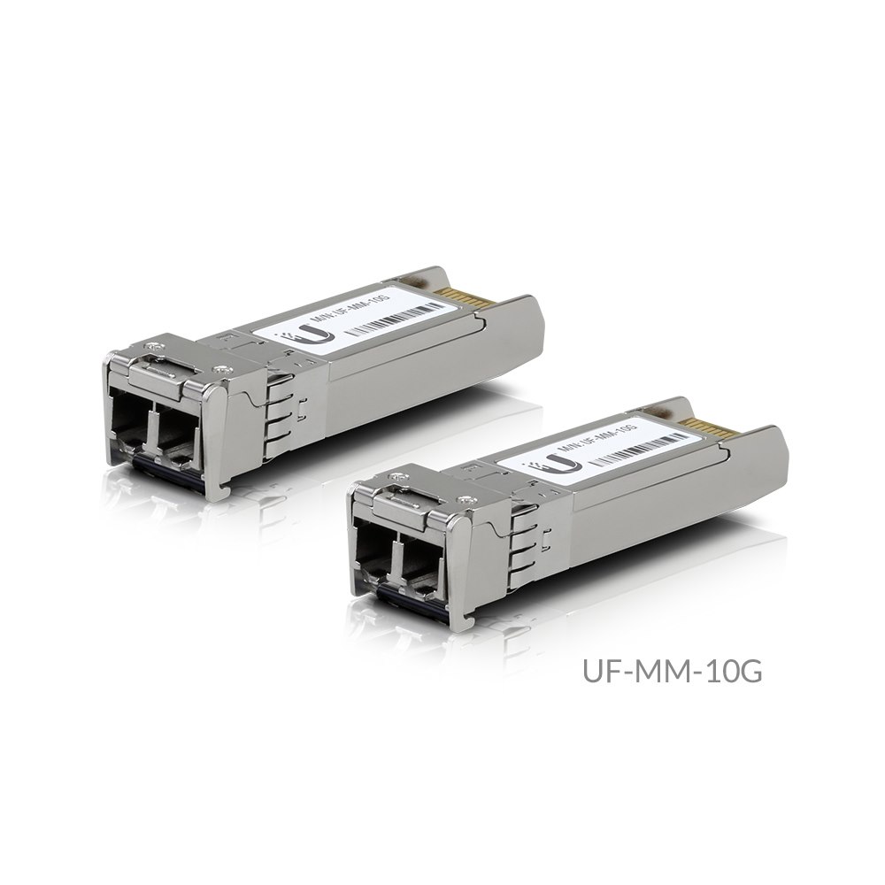 Ubiquiti Uacc-Om-Mm-10G-D-2 Multi-Mode Fibre SFP+ Module. Pack Of 2