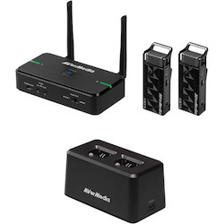 AVerMedia Aw5 AVerMic Wireless Microphone &Amp; Classroom Audio System Dual Pack With Charging Dock