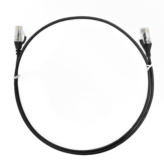 4Cabling 0.15M Cat 6 RJ45 RJ45 Ultra Thin LSZH Network Cable : Black