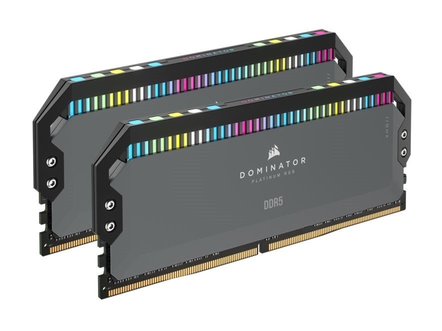 Corsair Dominator Platinum RGB DDR5 64GB (2x32GB) DDR5 5600 (PC5-44800) C40 1.25V Amd Expo Memory Kit