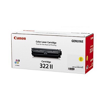 Canon 322IIY Original Laser Toner Cartridge - Yellow Pack