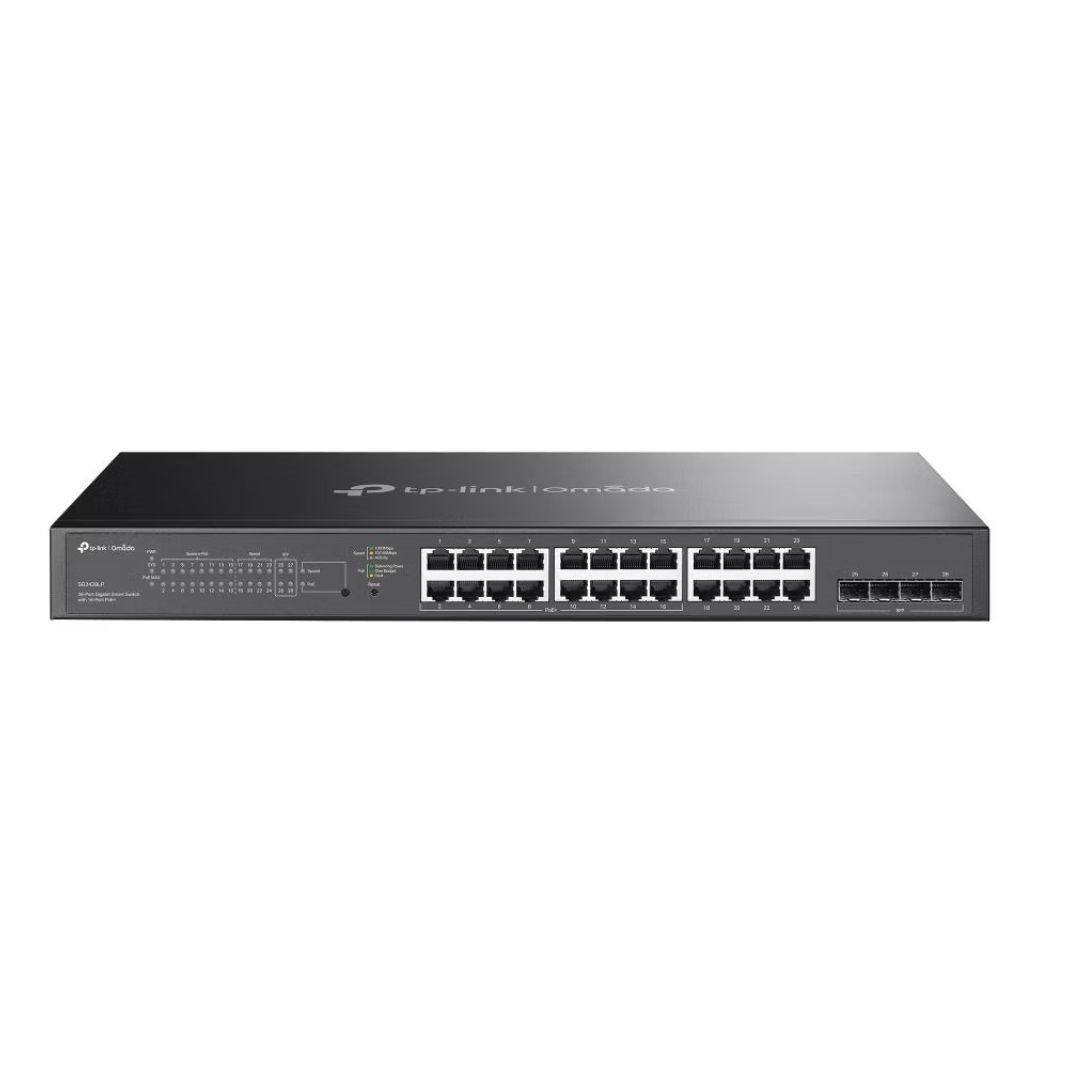 Tp-Link 28-Port Managed Gigabit Switch, GbE(8),POE+(16),SFP(4), 5YR WTY