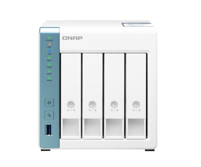 Qnap TS-431P3-2G Nas, 4Bay (No Disk), Al-314 Quad Core, 2GB, 2.5GbE, GbE,USB(3), TWR, 2YR