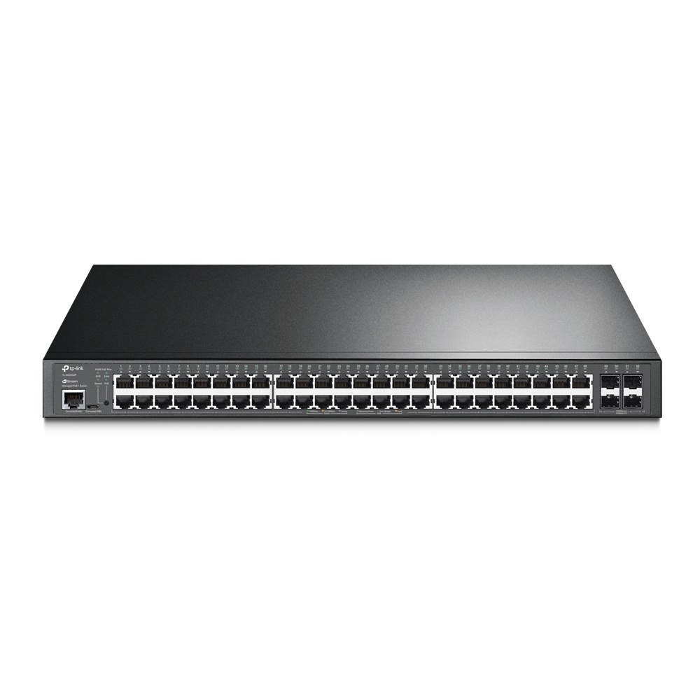 TP-Link TL-SG3452P JetStream 52-Port Gigabit L2+ Managed Switch With 48-Port PoE+, 384W PoE Budget, Integrated Into Omada SDN