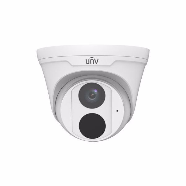 UNV 4MP NDAA-Compliant Turret Prime I IP Security Camera with a 2.8mm Fixed Lens & Built-in Mic