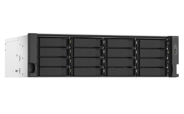 Qnap 16-Bay Rackmount Nas, Amd Ryzen V1000 Series V1500B 4C/8T 2.2GHz, 16GB Ram (Max. 64GB Total, Optional Ecc Ram Support), 2 X 2.5GbE Lan