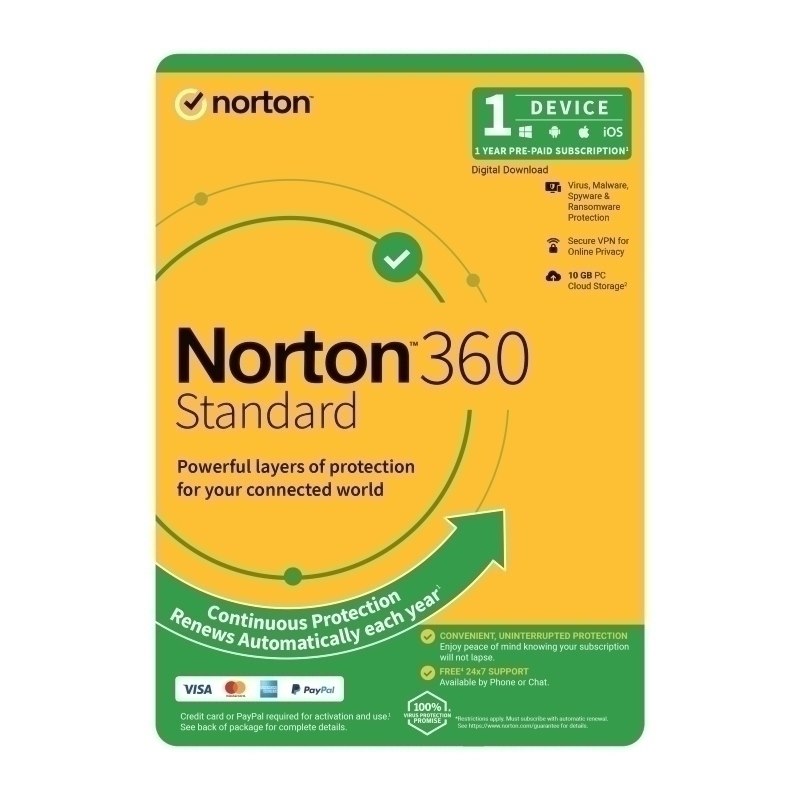 Norton 360 Standard 1U 1D 1 YR