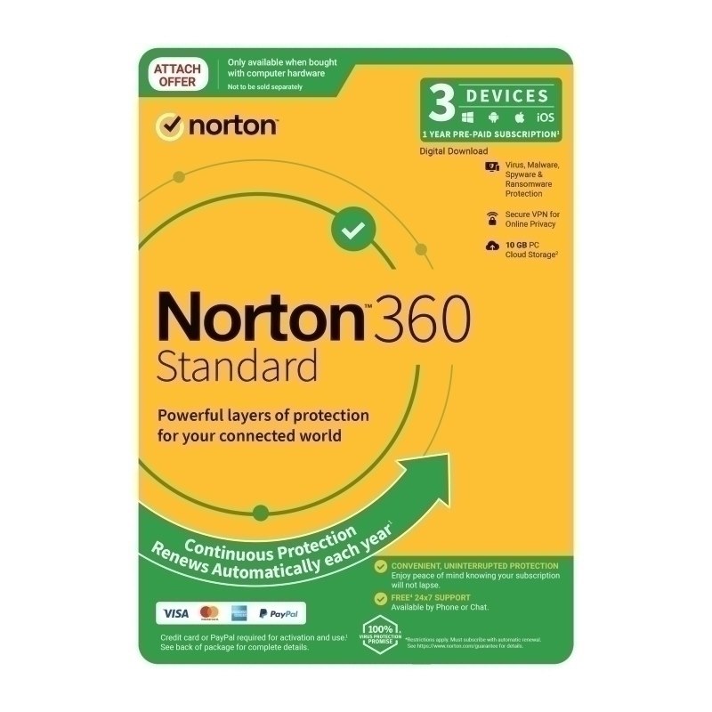 Norton 360 Standard 1U 3D 1 YR