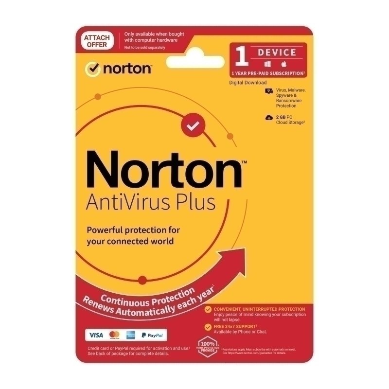 Norton AntiVirus 1U 1D 1 YR