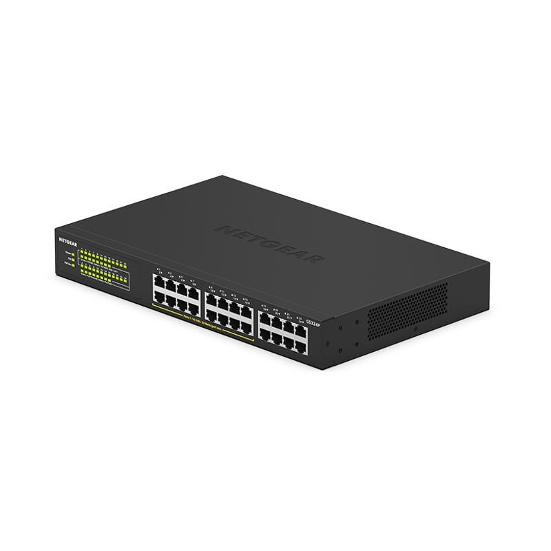 Netgear GS324P Soho 24-Port PoE+ Gigabit Unmanaged Switch (190W PoE Budget)